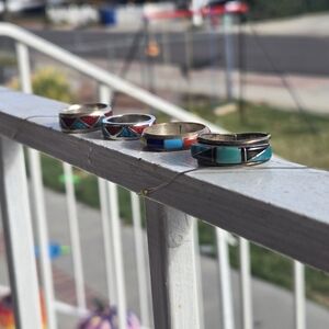 Vintage Navajo Zuni Sterling Silver Rings (Read description)